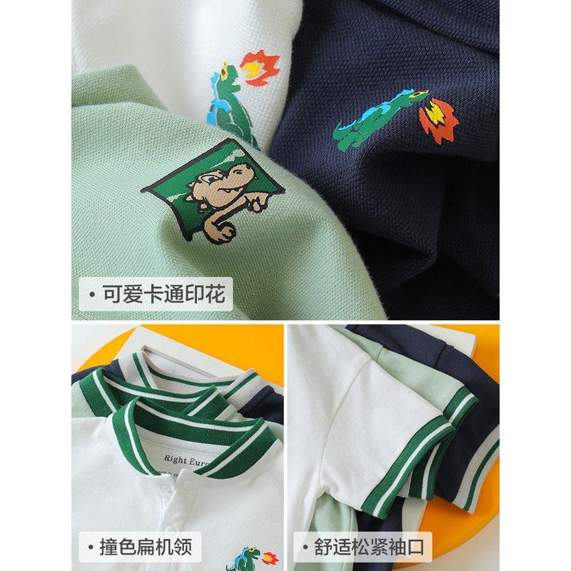 Children's Short-Sleeved Baby's Top Polo Shirt