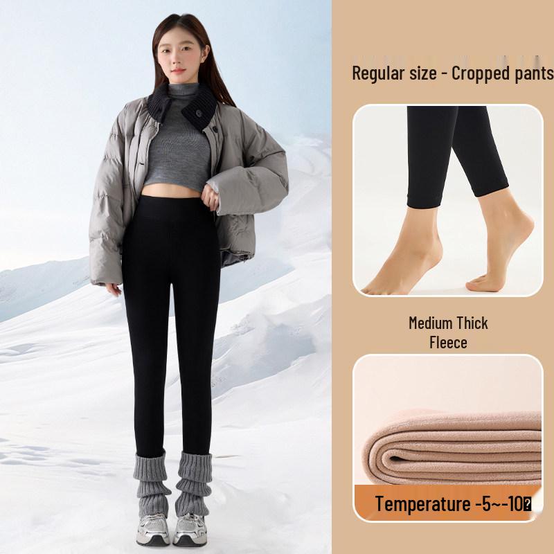 

2025 Winter Women s Plus Velvet Thick Warm Slimming & Hip Lifting Pants for Extreme Cold One Size