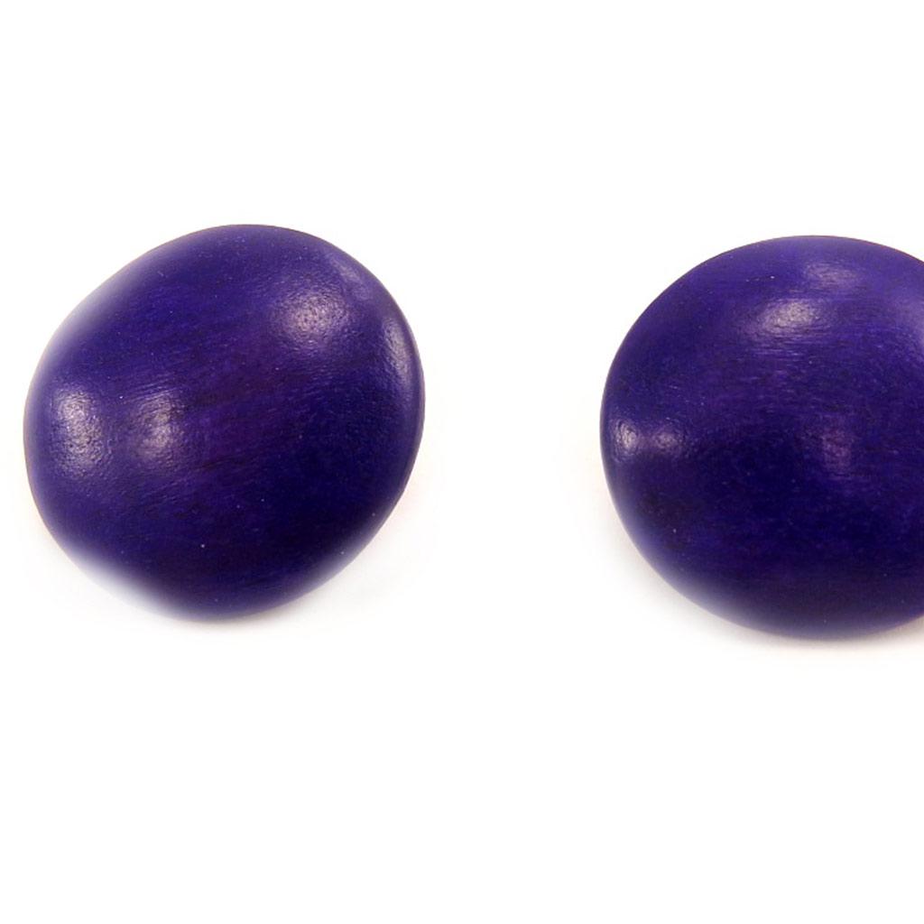 Les Trésors De Lily [L5129] - Clips 'Amazonia' Purple Wood (2.5 Cm)