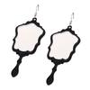 Exquisite Mirror Earrings Reflective Mirror Pendant Stud Earring for Women Girl