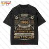 Born In June 1966 Vintage Oversized Tshirt Kbcm