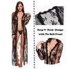 Lingerie for Women Sexy Long Lace Dress Sheer Gown  Kimono Robe