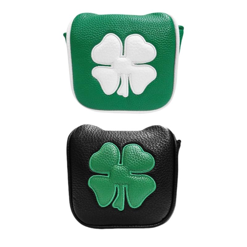 Leaf Pattern Golf Iron Club Head Cover Protection Sleeve Golf Rod Head Cases Waterproofs PU Golf Club Head Cover