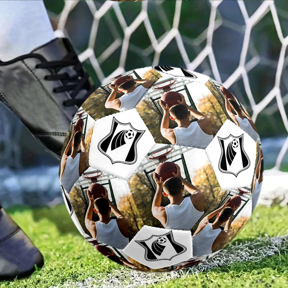 Basketball Player Action Customizable Photos Size 5 Soccer Ball Machine Sewn Indoor/Outdoor Universal Football Personalized Soccer Ball
