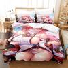 Genshin Impact Yae Miko Bedding Set Single Twin Full Queen King Size Bed Set Aldult Kid Bedroom Duvetcover Sets 3D Print Game