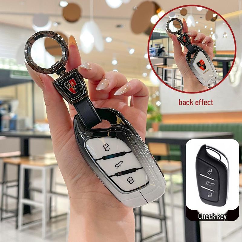 Roewe RX5 Plus Key Case for i5, i6 Max, d7, CLEVER, RX3, iMax8, EI - Metal Car Shell for New Models