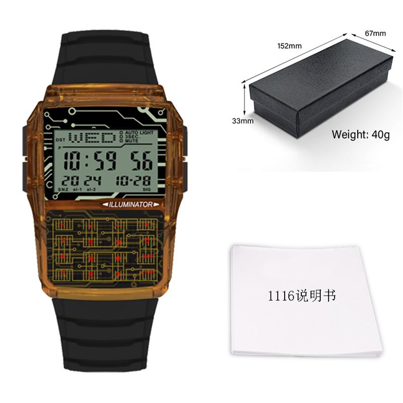 

Men s Top Luxury Set Military LED Digital Watch Multifunction Calculator Watch Computer Style