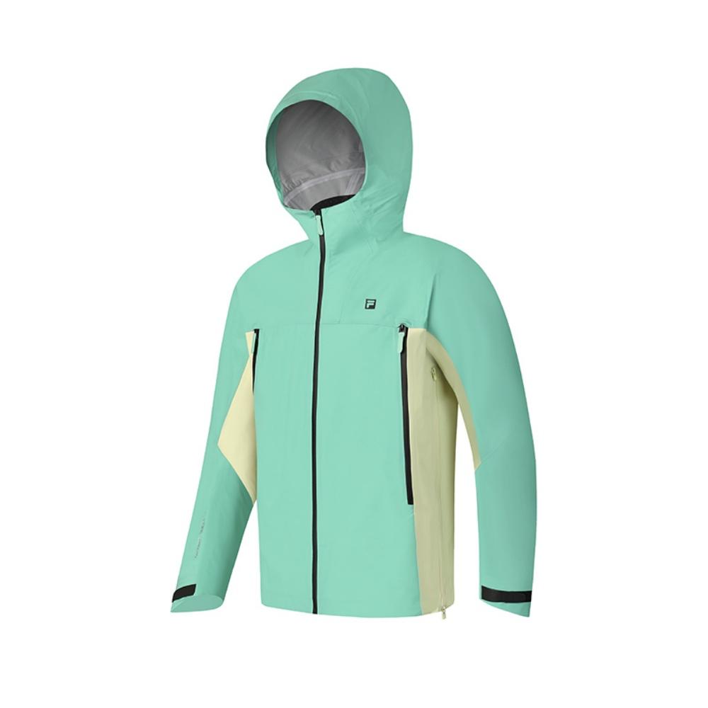 New FILA Athletics Mountain Versatile Waterproof And Windproof Windbreaker Jacket Men's Cardamom Green GN A11M527702F-GN