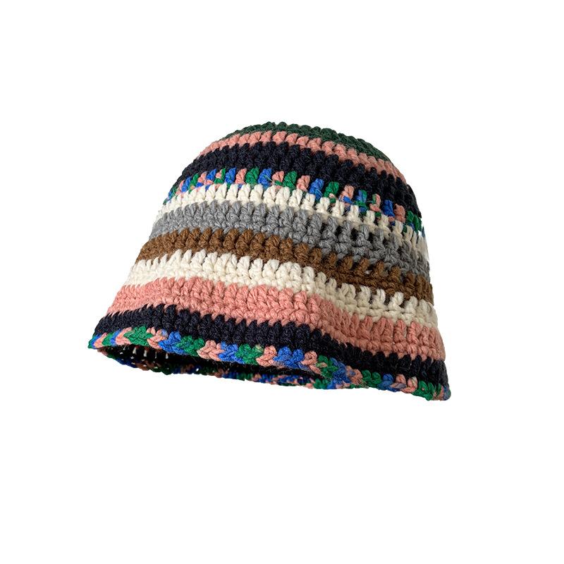 

Versatile Hat Style Colorful And Comfortable Knitted Fisherman Hatscaps білий