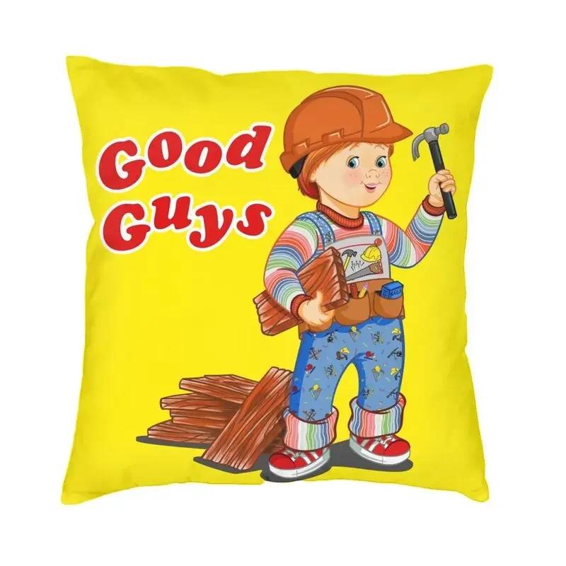 Good Guys Carpenter Cushion Cover Sofa Living Room Cartoon Child's Play Chucky Doll Square Pillow Cover 45x45cm