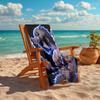 1pc Hashibira Inosuke Beach Towel, Comfortable and Thick, and Swimming/Bath/Picnic/Camping Towel, Suitable for Seaside Beaches