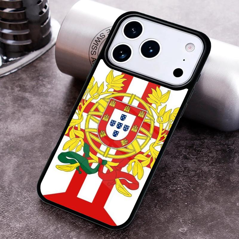 Portugal National Flag Phone Case for iPhone 17 16 15 Pro Max Air 14 13 12 11 Plus Shockproof Capa Cover