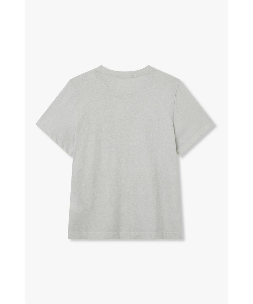 Bobeu Racing Graphic Pigment Washed T-Shirt_Light Khaki_7156240005