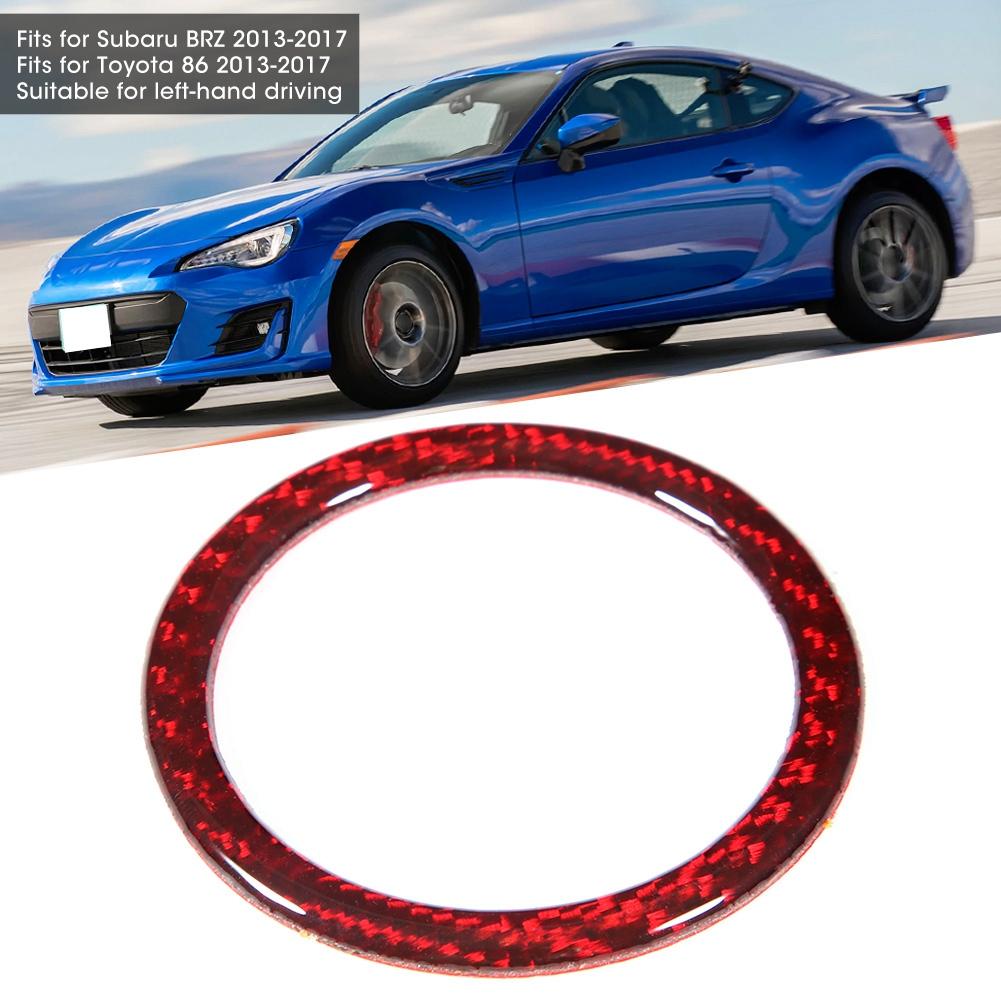 Carbon Fiber Engine Start Button Ring Trim Decoration Fits for Subaru BRZ