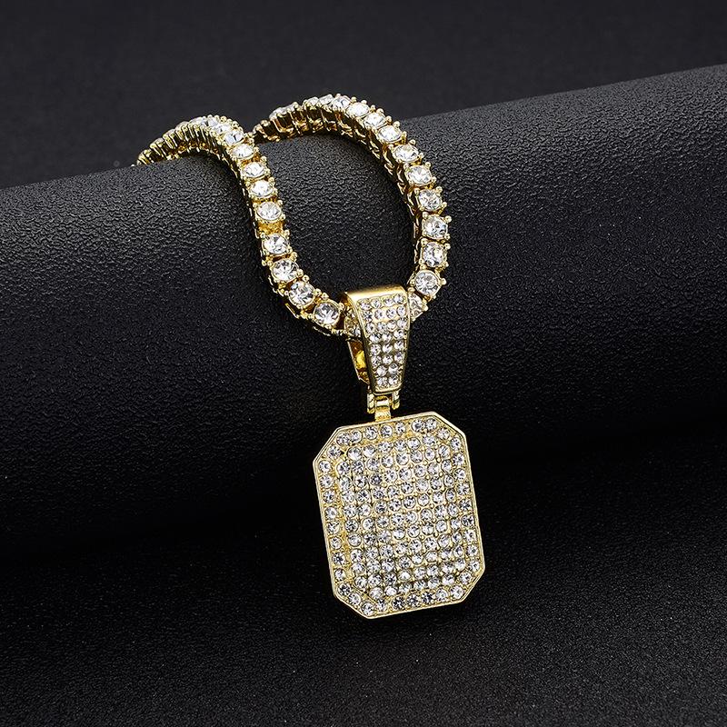 Hot Sale Hip Hop Diamond Square Pendant - Minimalist Cool Style