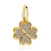 1PC Silver Plated Lucky Clover Dangle DIY Pendant European Bead Charms Fit Charm Bracelets & Bangles