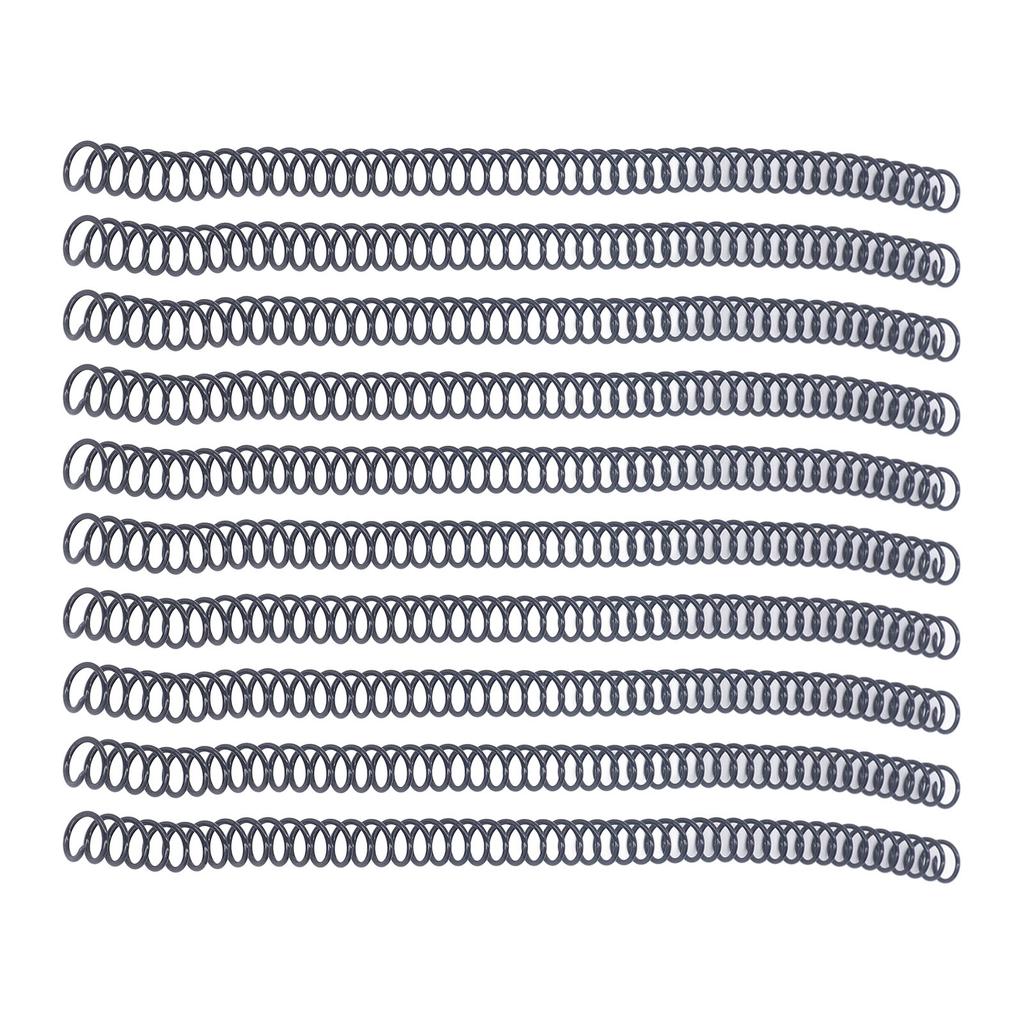 100Pcs Spiral Binding Coils Plastic Dia 9.5mm 3Celsius8in 48 Teeth 4:1 Ratio 75 Sheet Capacity for   Paper