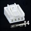 4 Pin Automotive Connector Car Reading Light Audio USB Wire Harness Plug 936238-1 936227-1 For Hyundai Kia