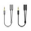 3.5mm Audio Splitter Y Jack 1 Male To 2 Female M/F 3.5mm Stereo Earphone Connector Adapter Earphone Accessories