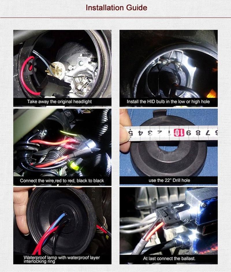 Pair 12V 35W Power Bulbs HID BIXenon Headlight Conversion KIT BULBS H1