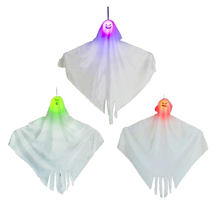 Ghostly Halloween Hanging Decor Light Up Ghost for Haunted House Decoration