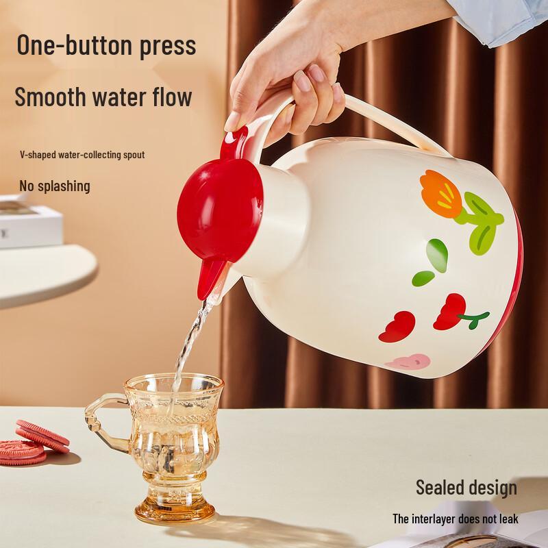 Chuxiaojie Printed Insulated Thermos Pot, 1.5L