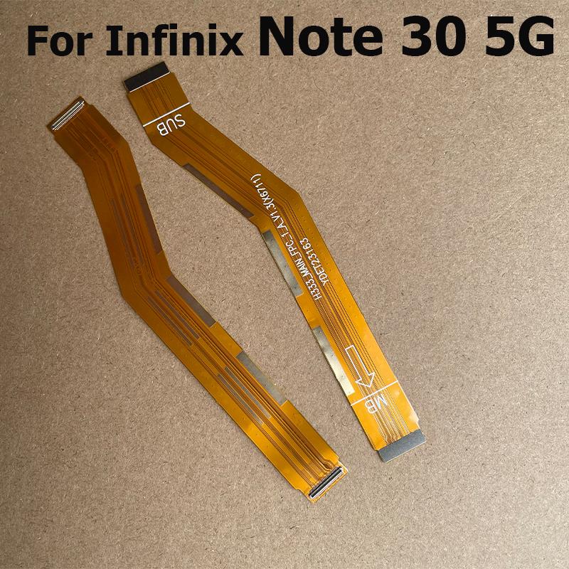 For Infinix Note 30 Pro 4G 5G Mainboard PCB Dock Connector Ribbon New Main Board Motherboard Flex Cable Spare Parts