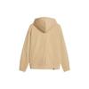 Puma Solid Color Casual Loose Full Zip Hooded Long Sleeve Sweatshirt Women Sweatshirt Brown 676003-84