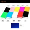 50-Piece Set of 0.45mm Thick Multi-Color Aluminum Business Card Sheets for Laser Engraving