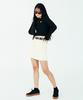Leoninghai Stitch Point Cotton Mini Skirt [Light Yellow]