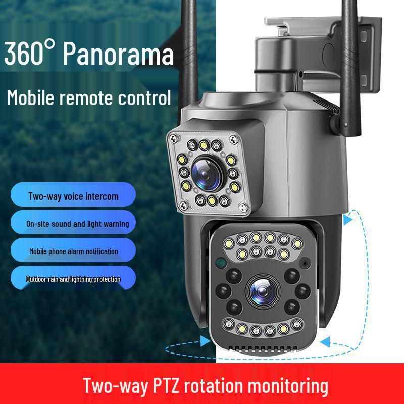 V380 Outdoor Waterproof HD Night Vision Wireless 4G Dual Camera for Home Monitoring