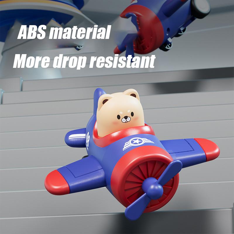 children's baby toys press forward animal cartoon airplane model with wheels inertia toys gifts for boys and girls 3-9 years old