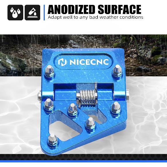 NICECNC Motorcycle Brake Pedal Lever Tip Collapsible Compatible with Yamaha YZ250 1997-2024 YZ250F 2001-2005 YZ250X 2016-2023 YZ125 1997-2024 YZ125X