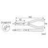 HOZAN Long Nose Premium Grade with a Polished Tapered Finish and Cutting Diameter Copper 2mm Stranded Copper Wire P-22 Pliers, Non-Slip Knurling,