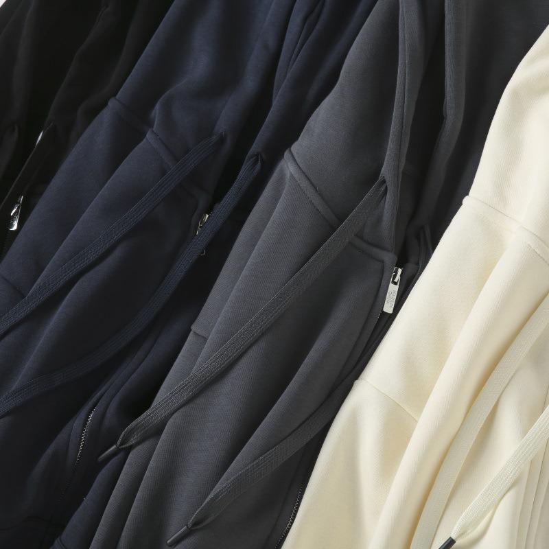 Grams Heavy Soft Silver Fox Fleece Hooded Metal Zipper Sweater Fleece Warm Cardigan Jacket Women's Brand