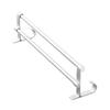Silver White Double Rod Bar Towel Rack Aluminum No Punching Bathroom Wall Mounted Towel Hanging