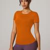 Schnelltrocknendes atmungsaktives Yoga-Top: Hautfreundliches Kurzarm-Slim-Fit für Fitness & Laufen