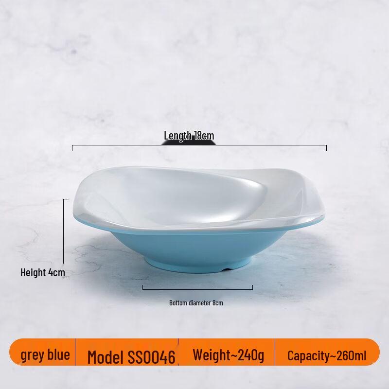 

Nordic Style Melamine Square Serving Bowl