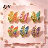 Butterfly Sweaters Brooch Enamel Flower Pin, Floral Badge for Women, Inscet Shaped Pin Coats Scarves