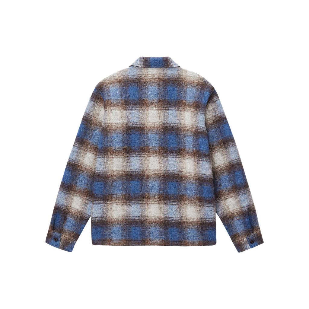 Stussy Brushed Wool Plaid Zip Shirt 1110307