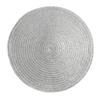 6PCS Braided Round Place Mats Kitchen Dining Table Runner Heat Insulation Non-Slip Washable Placemats Christmas Table Mats Home Decoration Pad Coaster