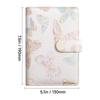 Creative A6 Loose-leaf Notebook with Zipper Bag - Macaron Floral Cash Budget Planner