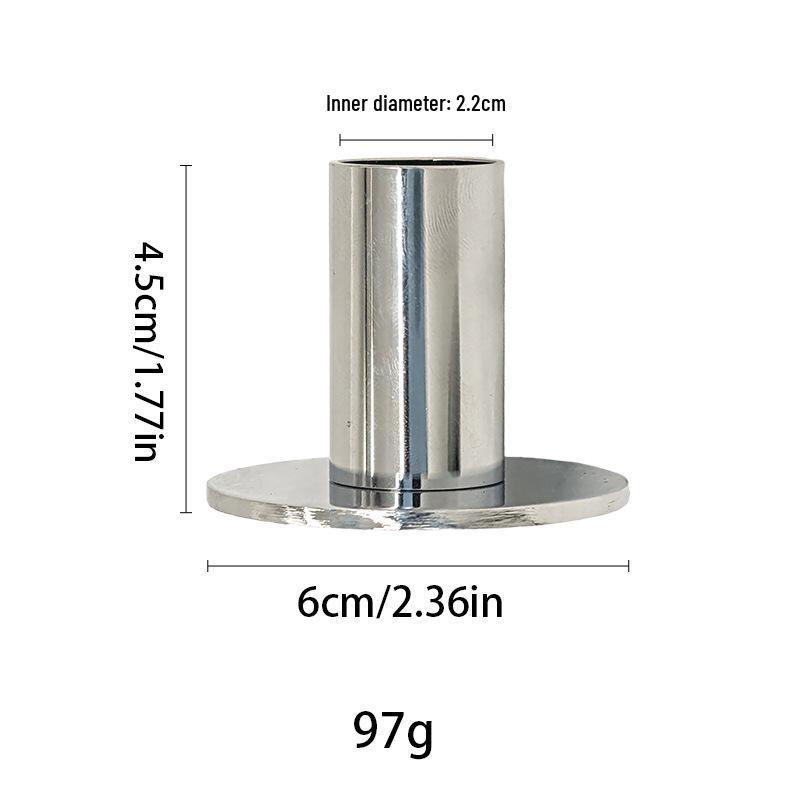 INS Style Silver Diamond Candle Holder - Western Restaurant Table Decoration