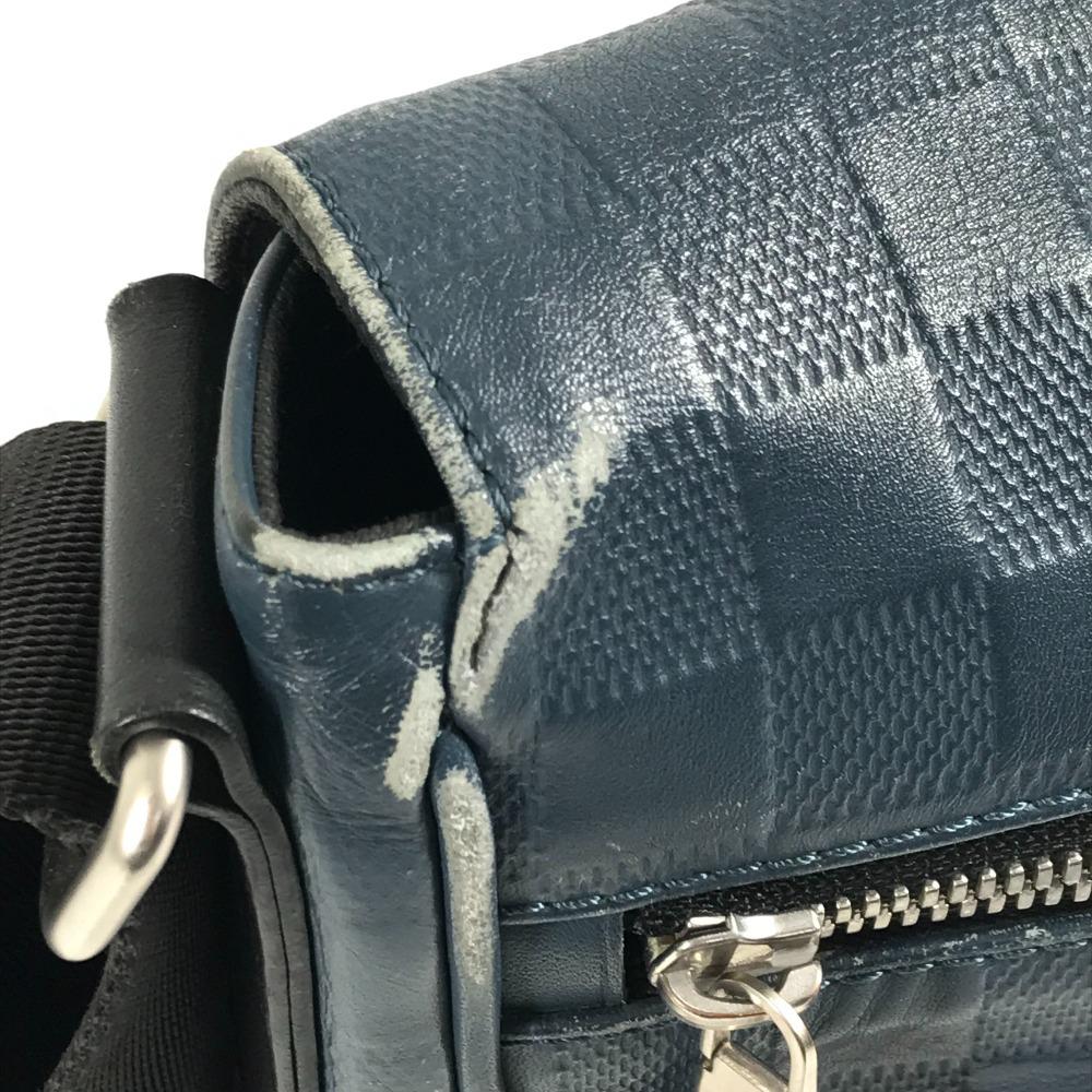 Louis Vuitton N41035 Damier Infini District PM Shoulder Bag Orion blue/Black