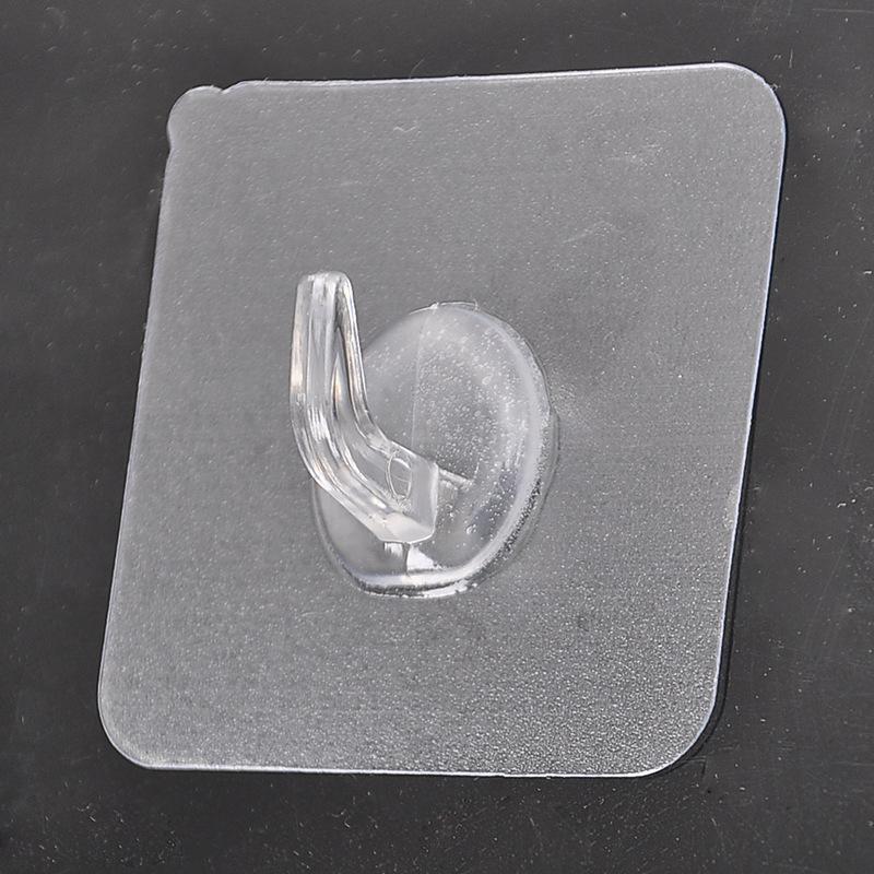 

Simple Transparent Plastic Hook Non Punched Multifunctional Traceless Clothes Hook No Rust Waterproof and Moisture Proof Hook