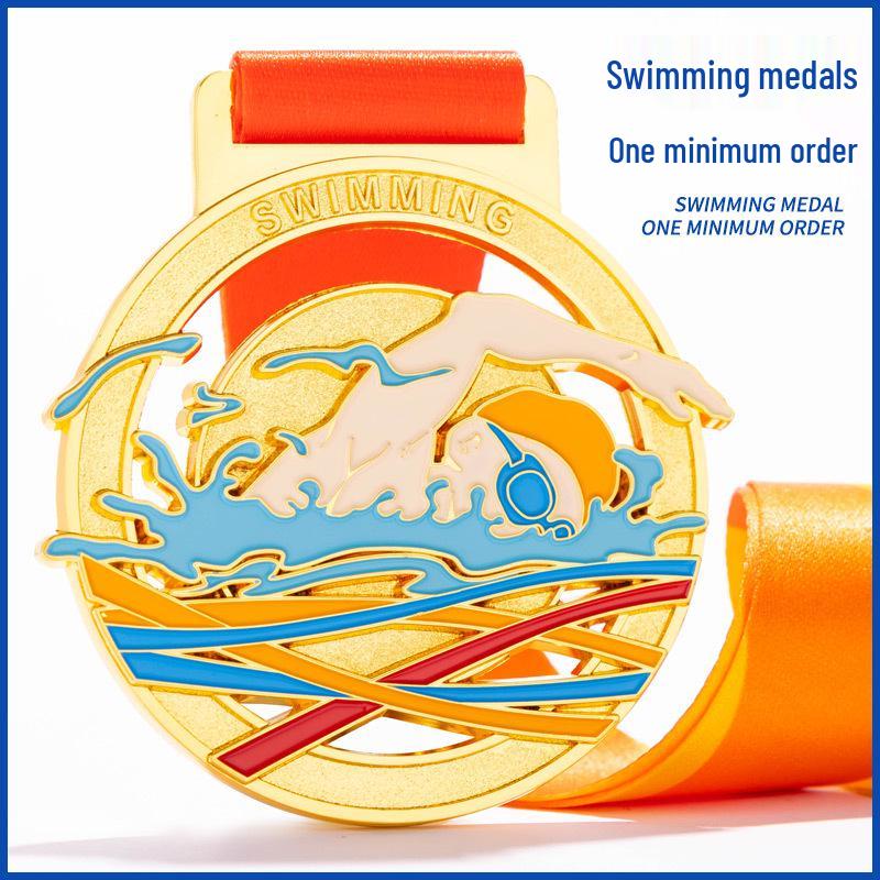 Custom Swimming Competition Medals & School Commemorative Plaques