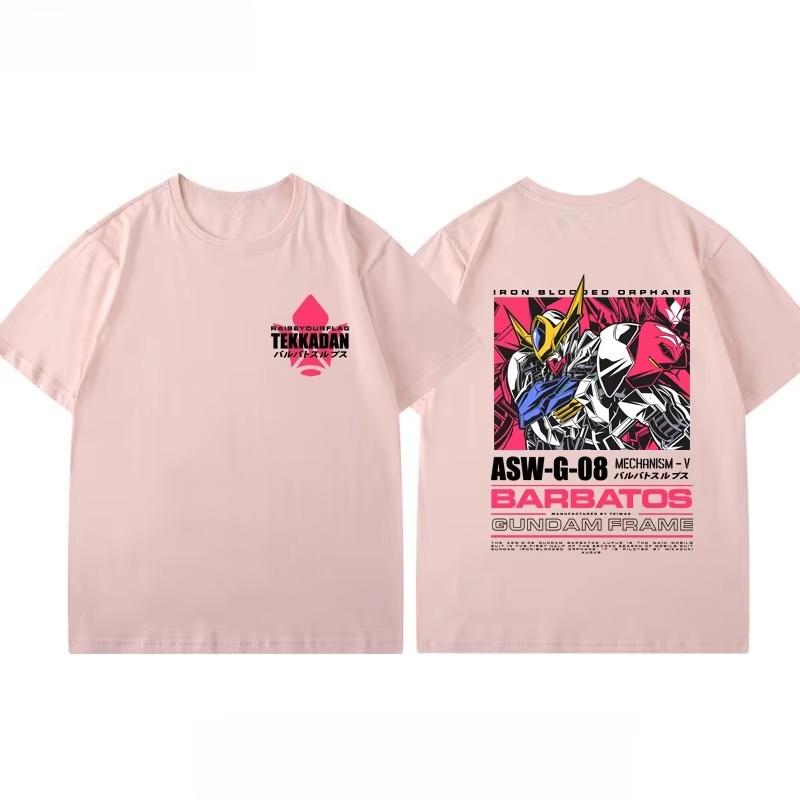 

2026 new Mobile Suit Gundam Collaboration Style ShortSleeved Shirt Mens and Womens Anime Peripheral ShortSleeved TShirt 4XL