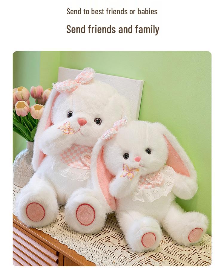 Niedliches Beruhigendes Kaninchen Plüschkissen Spielzeug - Schlafbegleiter Geschenk für Mädchen