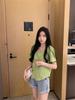 Plus Size Women's Summer Slimming Irregular Short Sleeve T-shirt - Loose, Stylish Belly Covering Top
