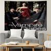 Vampire Diaries Print Tapestry, Backdrop, Easy Setup, Ideal for Bedroom, Office & Living Room, with Aesthetic Wall Hanging Decor.